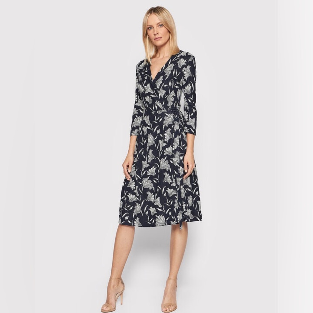 Max Mara Weekend - Mogador Blue Floral Wrap Dress
